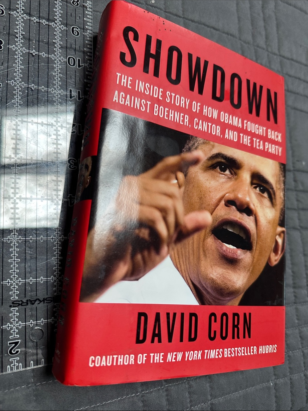 Showdown by David Corn - Red Hardcover Book